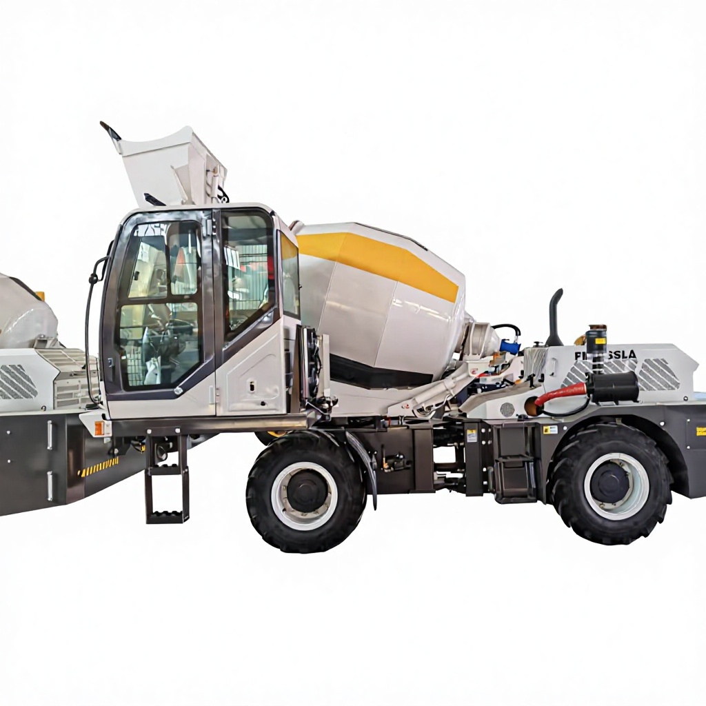 Heavy Equipment Mixer - شاحنة خلاطة خرسانة ذاتية التحميل بسعة