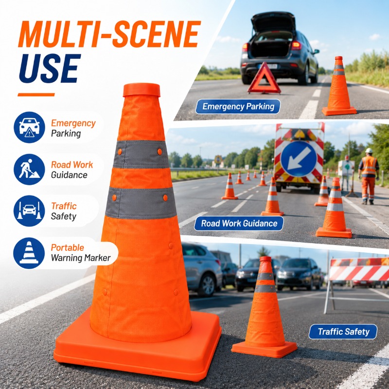 مخروط مرور قابل للطي ومحمول 30 - مراجعة Road Traffic Cone وسعره