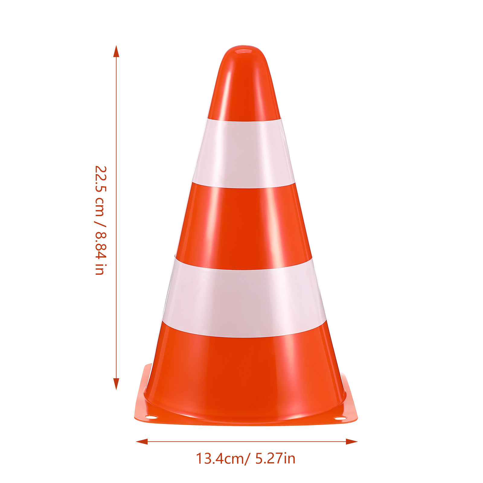 6 قطع من أقماع المرور البلاستي - مراجعة Road Traffic Cone وسعره