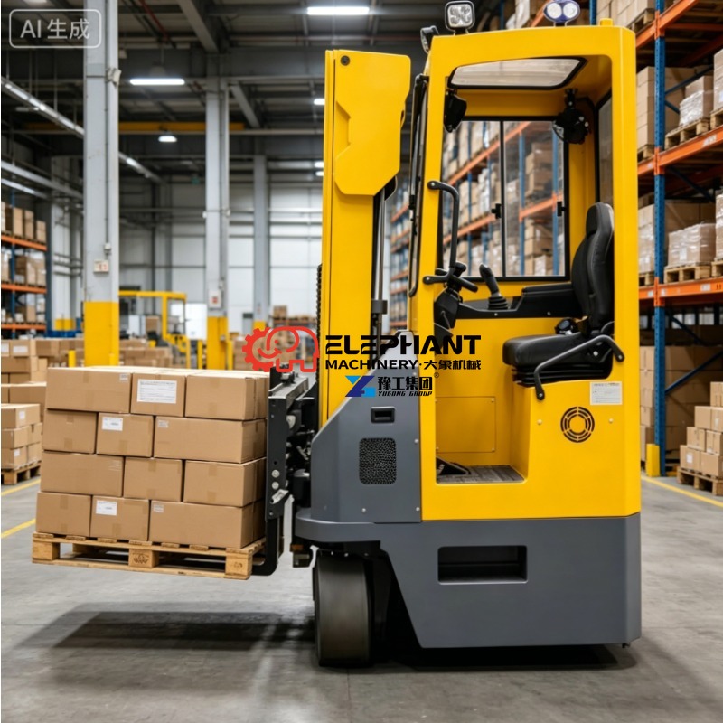 رافعة شوكية كهربائية ذات مقعد  - مراجعة Electric Forklift وسعره
