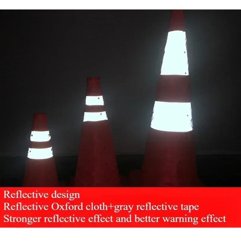 مخروط مرور قابل للطي عاكس للضو - مراجعة Road Traffic Cone وسعره