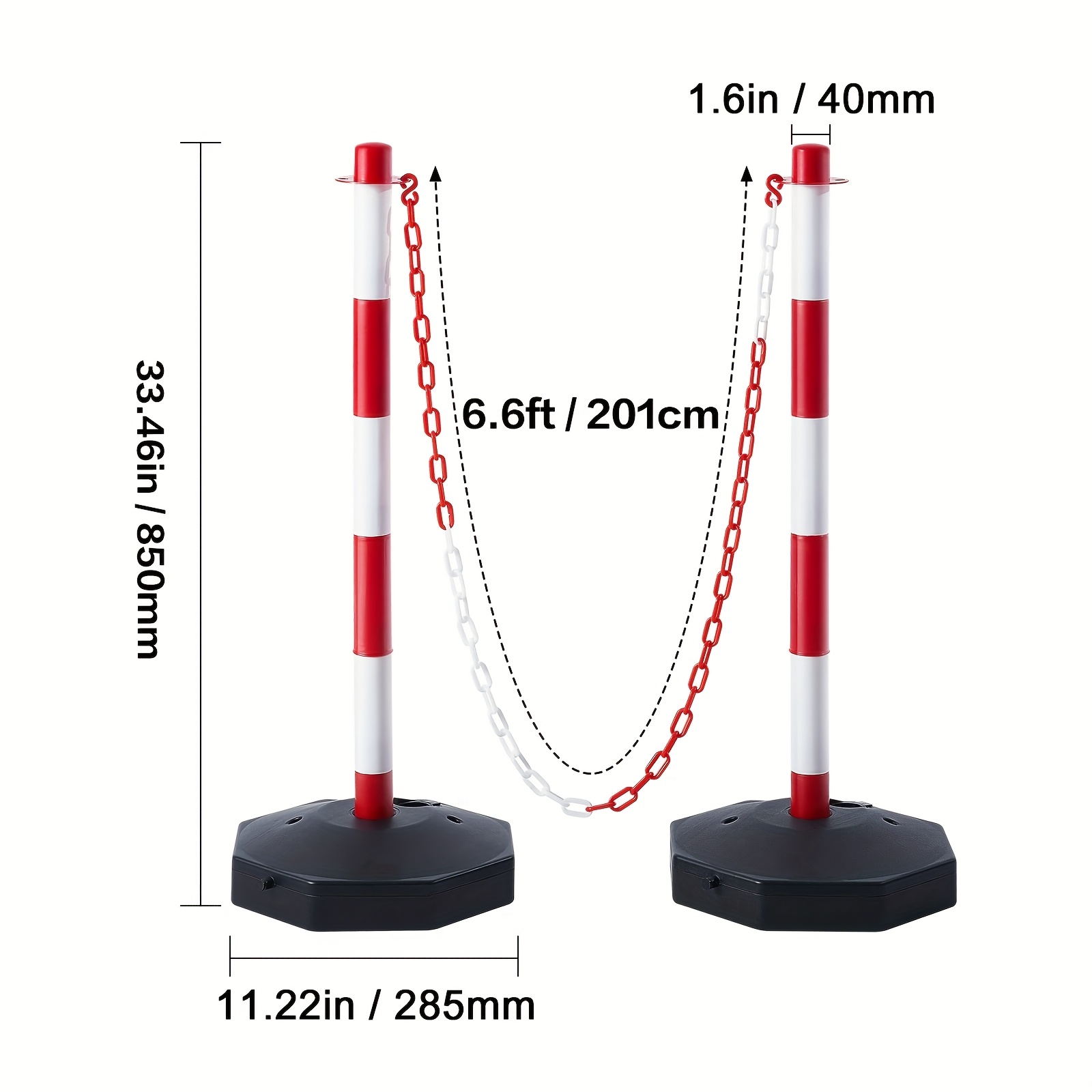 6 قطع من أقماع تحذير مرورية، ح - مراجعة Road Traffic Cone وسعره