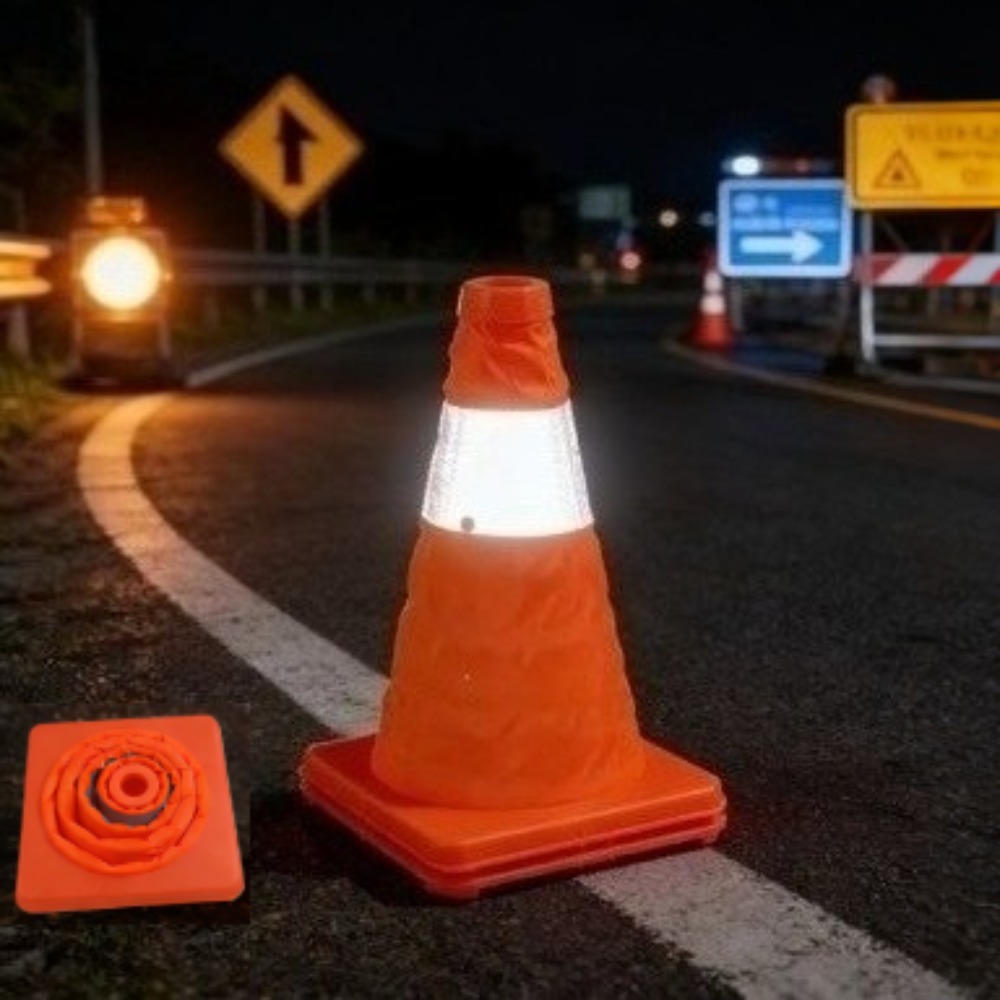 مخروط مرور عاكس قابل للطي، مخر - مراجعة Road Traffic Cone وسعره