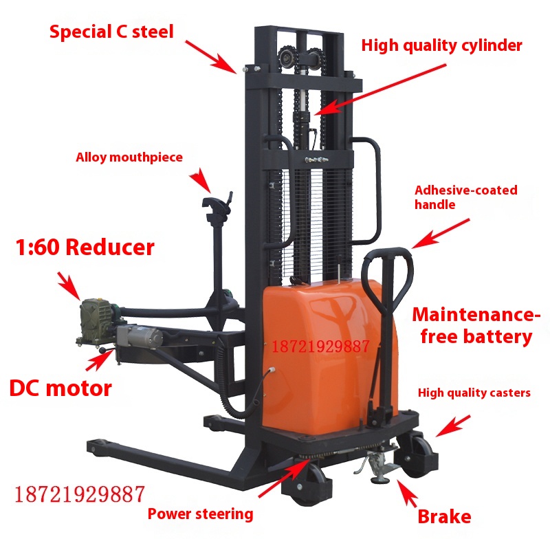 مصنع جديد طبلة كهربائية رافع ط - مراجعة Electric Forklift وسعره