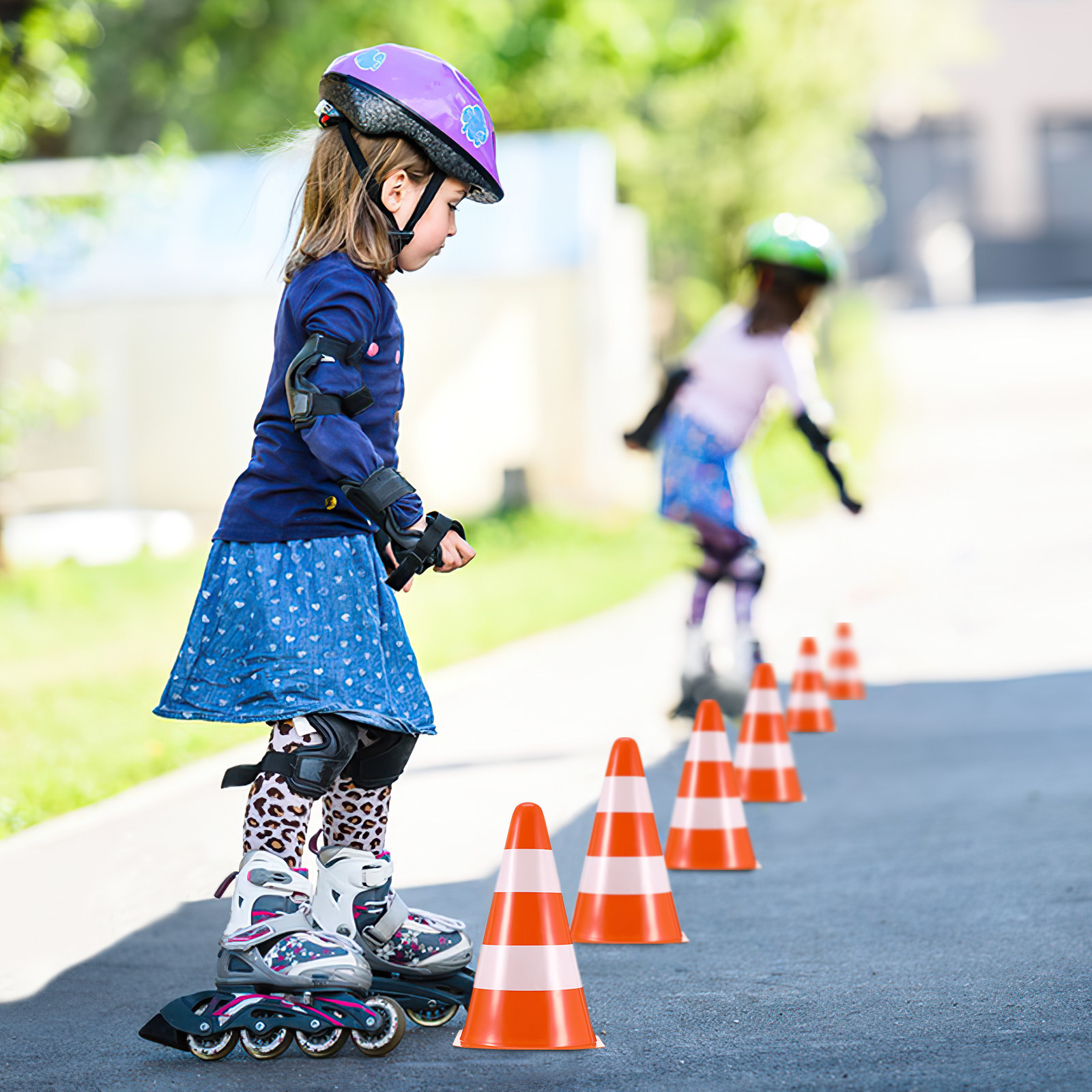 6 قطع من مخاريط المرور البلاست - مراجعة Road Traffic Cone وسعره
